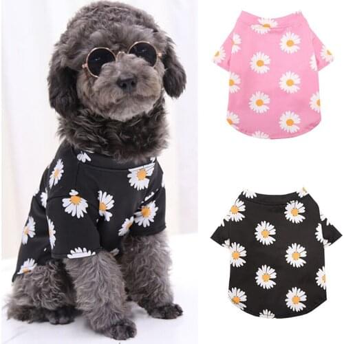 Daisy Pet Dog Clothes For Small Dogs Cat French Bulldog Clothes Summer Spring Short Sleeve Fashion Soft Chihuahua T-Shirt