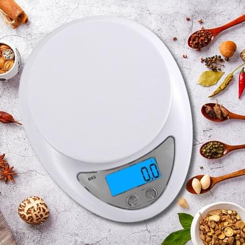 5KG/1G Kitchen Scale Weighing Scale Food Diet Postal Balance Measuring LCD Electronic Scales Suitable For Household Kitchen