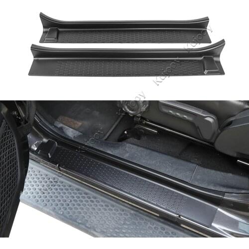 Threshold Strip Door Welcome Plate Cover Trim for 2018+ 2-Door Jeep Wrangler JL Car Styling Accessories