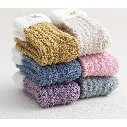 Clearance Sale Coral Fleece Soft Thermal Woman Socks Winter Thicken Warm Long Socks Women Homewear Boots Floor Sleeping Sock Sox