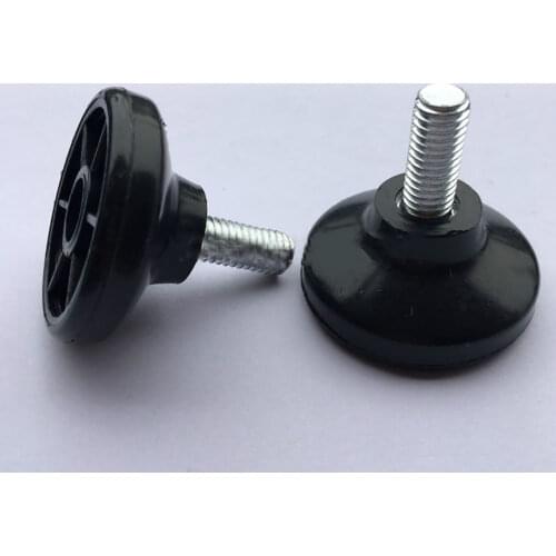 4Pcs Black Plastic Adjusting feet Pad Screw 38*M8*17mm Chairs Furniture Leg Table Leveling Feet Pad Screw Anti-skid