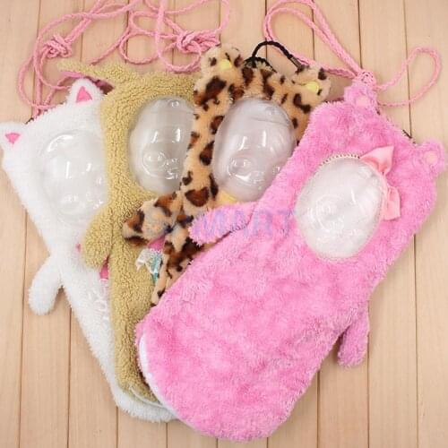 1/6 Scale Single Cord Strap Zipped Sleeping Bag Case Carrier for baby 12'' Doll Storage and Carrying Accessories Supplies