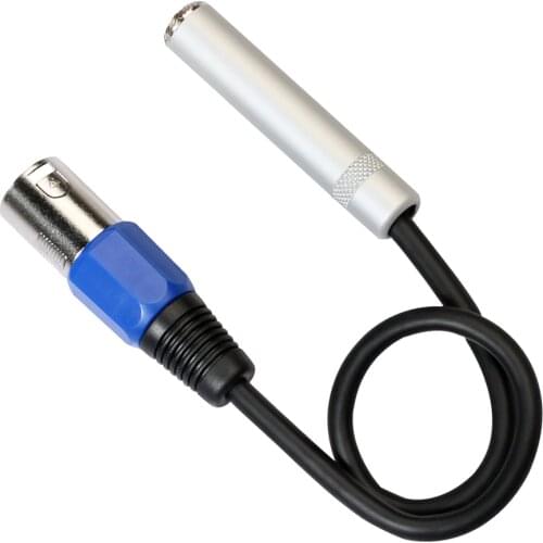 6.35mm Stereo Audio Jack to 3-Pin XLR Male Cable for Musical Instruments