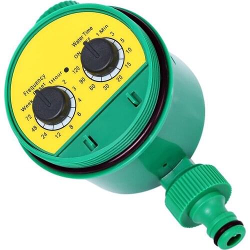 Analog 2-Dial Water Timer Irrigation System Watering Timer Programmable Water Timer Hose Faucet Timer for Outdoor Yard, Garden