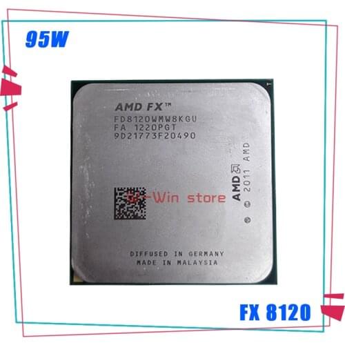 AMD FX-Series FX 8120 FX8120 FX-8120 3.1 GHz 95W Eight-Core CPU Processor FD8120WMW8KGU Socket AM3