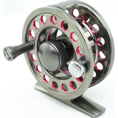 1Pcs High Quality Ice Fishing Metal Casting CNC Fly Fishing Reels Fishing Tackle Fly Fishing Wheel Right Left Hand Swap Reel
