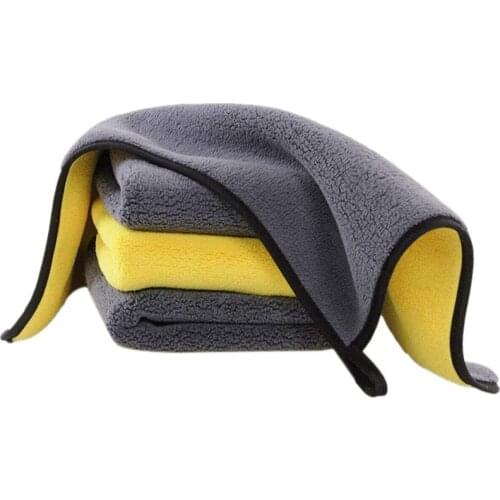 4 Pack Premium Ultra Thick Plush Microfiber Towel, Professional Double Layer Super Thick Microfiber Cleaning Cloth for Car Wash