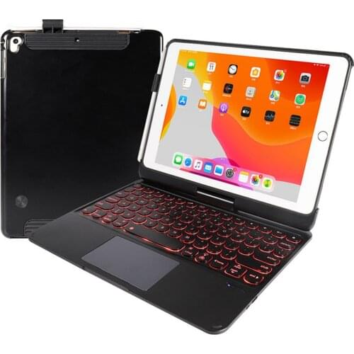 7 Color Backlit Keyboard Case for iPad Air 4 10.9 2020 360° Rotatable Trackpad Keyboard for iPad Pro 11 10.5 Air 3 iPad 10.2 8th