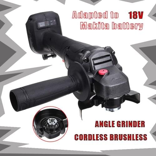 800W 18V 100mm Brushless Cordless Impact Angle Grinder Variable Speed Grinder Cutting Machine Power Tools For Makita 18V Battery