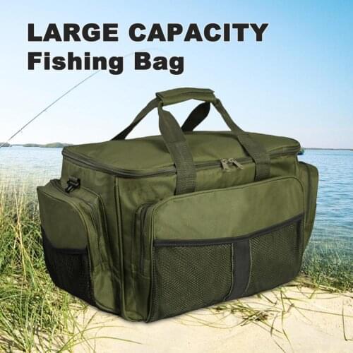 Large Capacity Fishing Bag Square Lightweight Multifunctional Waterproof Fishing Outdoor Bag for Angling сумка для рыбалки