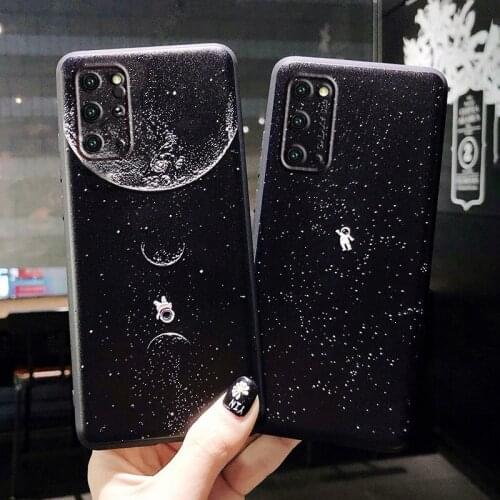 For Samsung Galaxy Note 20 Ultra 10 Plus Lite Case For Samsung Galaxy S20 Ultra S8 S9 S10 Plus Lite S10e Astronaut Cases Cover