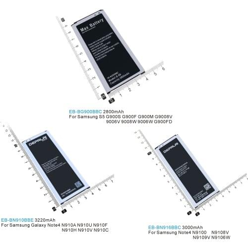 EB-BG900BBC EB-BG750BBC EB-BN910BBE EB-BN916BBC Battery For Samsung GALAXY S5 G9009D G9006V G7508Q G7509 mega2 Note4 N910A N9100