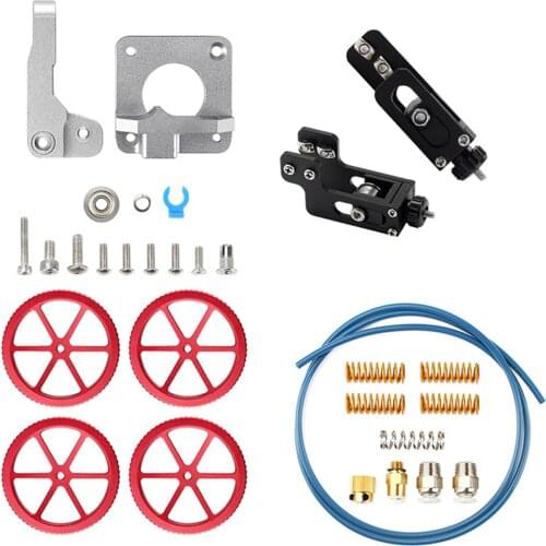 Extruder For 3D Printer Aluminum Block Synchronous Belt Extruder Nut Kit Bowden Exruder Kit For Ender 3/3 Pro/ 3X/ 3V2/ Pro X