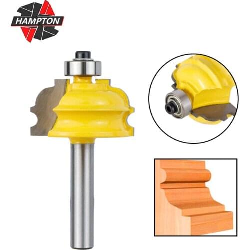 Hampton 8mm 12.7mm Shank Architectural Molding Router Bit Tenon Cutter for Woodworking Tools Engraving Router Bits