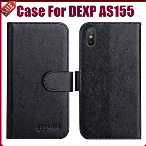 Hot! DEXP AS155 Case 5.45" Fashion 6 Colors Flip Soft Leather Wallet Protective Cover For DEXP AS155 Case Phone Bag