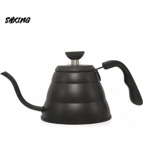 Coffee Pot 304 Stainless Steel Coffee Maker Coffee Pot with Temperature Display Wood Grain Handle milk jug hot and cool kettle