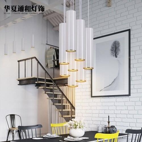 Cylinder combination LED Nordic minimalist lamp post modern cafe bar pendant lights restaurant cabinet creative SD42815
