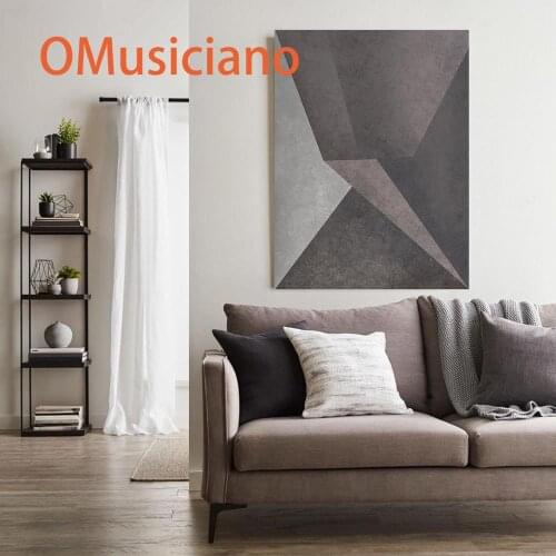 Retro brown geometric figures Background Wall Art Canvas Paintings Printed Pictures Print and Poster For Living Room Home Decor