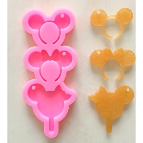 Adorable Animal Mouse Head Silicone Fondant Cake Molds Resin Silicone Molds Chocolate Silicone Mods