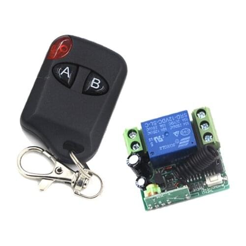 MITI-New Receiver & Transmitter 12V 1CH FR Wireless Remote Control Switch System Inter-lock 200M for garage door /lamp SKU: 5348