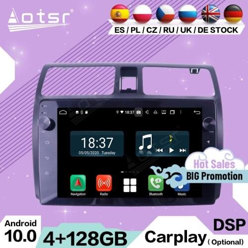 128G 2 Din Carplay Multimedia Stereo Android 10 For Suzuki Swift 2009 2010 2011 GPS Navigation BT Video Radio Receiver Head Unit