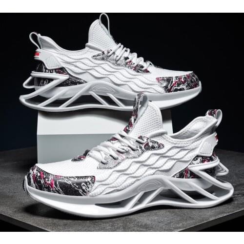 Mens Blade Running Shoes Sunmmer Breathable Sneakers Antiskid Damping Jogging Shoes Outdoor Tarining Sports Shoes Zapatillas