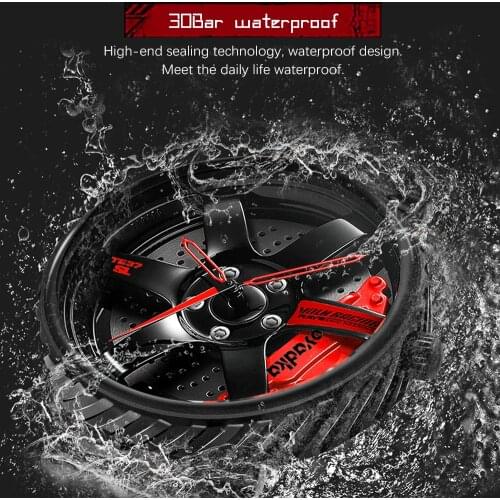 Fashion 3D Creative Car Watch for Men Stainless Steel Band Auto Race Sports Watches Luxury Brand Famous Watch Dropshipping