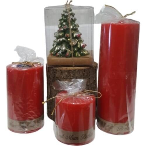 Gray wolf Candle Candlelight Candle Set