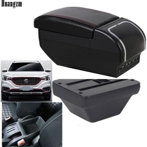 For MG ZS Armrest box central Store content box cup holder ashtray interior + 9USB 2017 2018