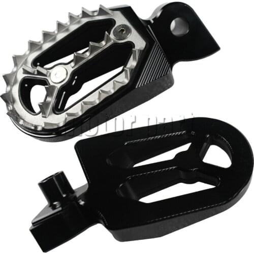 Motorcycle Aluminum Footpegs Rests Footrest For Yamaha YZ250 YZ 125 250 85 WR 250F 426F WR250F 450F YZ250F YZ450F Black