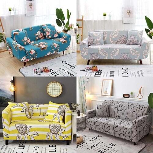 Sofa Cover Printed Couches Covers For Living Room Sectional Stretch Slipcover Sofas Bench Chair Decoration Elastic Home Textile