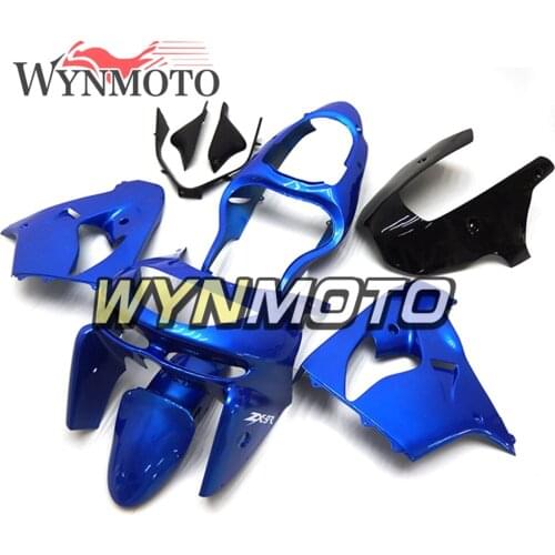 Complete ABS Fairings For Kawasaki ZX-9R ZX9R 1998 1999 Motorbike Fairing Kits Pearl Blue Cowlings