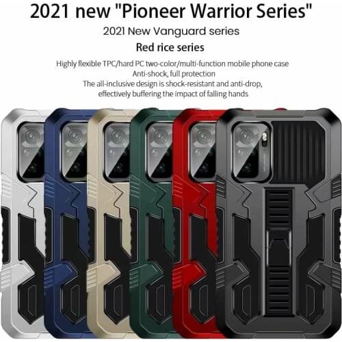 Shockproof Armor Case Filp For Xiaomi Huawei P30 P40 Lite Y5 Y6 Y7 2018 2019 Hard PC Hybrid With Stand Bumper Phone Back Cover