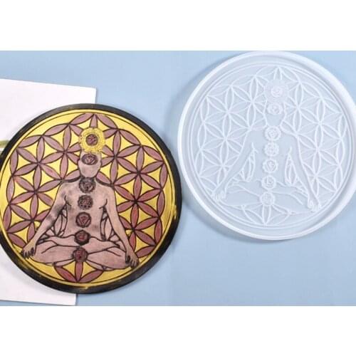 Transparent Silicone Mould Dried Flower Resin Decorative Craft DIY Divination Magic circle Mold epoxy resin molds for jewelry