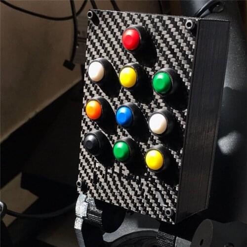 Replacement Carbon Fiber Central Control Panel for Thrustmaster TH8A Central Control