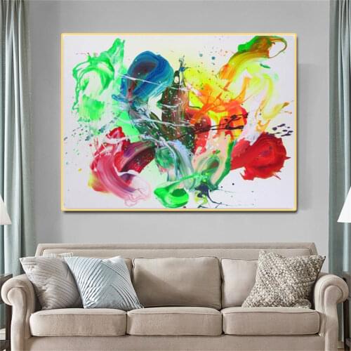 Modern Colorful Abstract Decorative Painting Decoration Aisle Corridor Nikolaos Schiza Painting for Home Room Wall Decor Cuadros