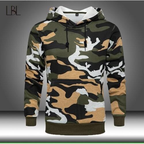 Military Camouflage Hoodies Men Sweatshirt Camo Fleece Autumn Winter Hooded Sweatshirts Mens Pullover Hoody Hip Hop Sportswear