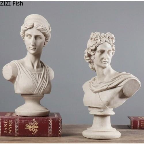 European-style Portrait David Venus Statue Decoration Resin Sculpture Imitation Gypsum Craft Wine Cabinet Office Home Decoration