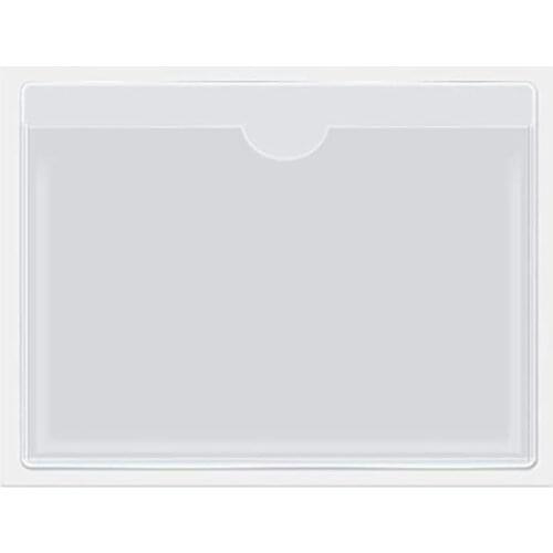 Universal Car Card Cover Durable Plastic Self-Adhesive Holder Organizing Card Label Sticker Car Pocket Clear Card Cover Car R6C1