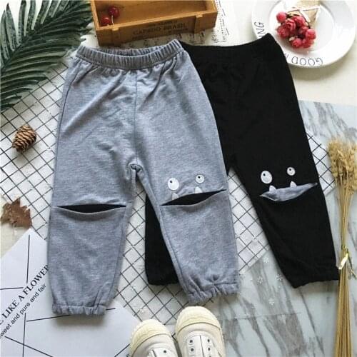 Tonytaobaby Spring New Boys' and Girls' Laughing Pants Cotton Casual Pants Pants