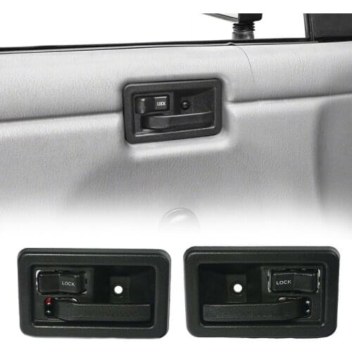 Inside Door Handles Interior Pair Left & Right 55176477AB 55176476AB for 1987-2004 Jeep Wrangler YJ TJ