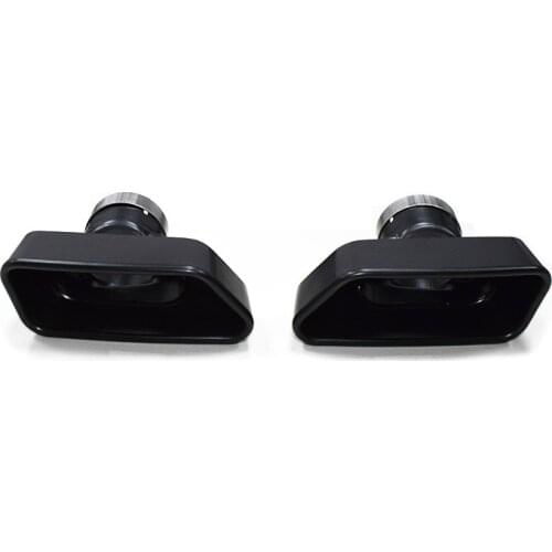 Exhaust Pipe For BMW F10 535i 5 Series Stainless Steel Square mouth Tailpipe Muffler Tip Black Nozzle Exhaust System