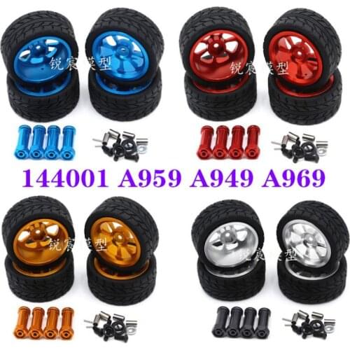 WLtoys 144001 124018 124019 A959 A949 A969 A979 A959-B A969-B A979-B RC car spare parts Upgrade metal wheel tire extender