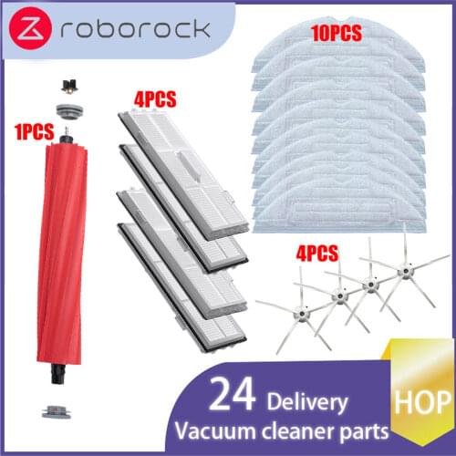 Promotion!Replacement Main Brush Mop Rag Hepa Filter Side Brush for Xiaomi Roborock S7 / T7S Plus Vacuum Cleaner Spare Parts