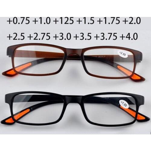 Women Men Reading Glasses Toughness TR90 ultra-light Resin Material For Female Male Reading Presbyopic Glasses