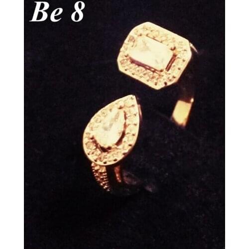 Be 8 Luxury Vintage Style Clear Cubic Zirconia Adjustable Rings For Women Gold Color Anillos Ring Party Gifts Wholesale R1-020