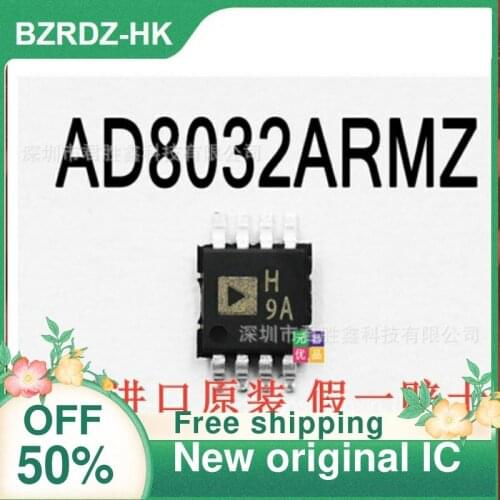 2-10PCS/lot AD8032ARMZ AD8032ARM AD8032 H9A MSOP8 New original IC