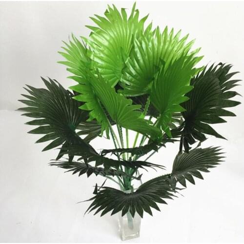 3pcs 60cm Artificial Palm Branch Plant Wall For Flower Arrangement Props Wedding Bouquet Home Bar Hotel Decoration