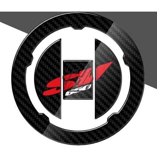 3D Carbon-look Motorcycle Fuel Gas Cap Protector Decals Case for Suzuki SV650 SV650A SV650S SV 650 2003-2009