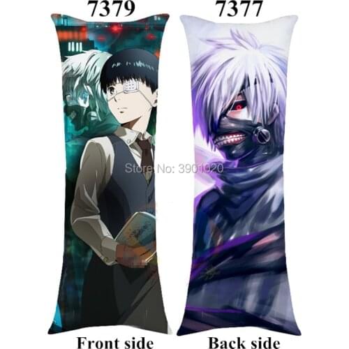 Anime long pillow Tokyo Ghoul cartoon 40cm*100cm Kaneki Ken Kirishima Touka Boyfriend soft pillow